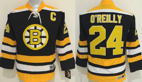 Bruins #24 Terry O'Reilly Black CCM Youth Stitched NHL Jersey - Click Image to Close